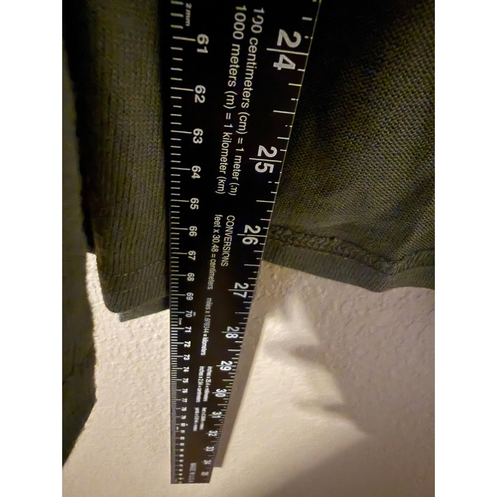 LuLaRoe Kaylin Oversized Cardigan XXS Dark Green Smocked Peplum Open Front NWT - Picture 6 of 7